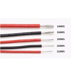 UL3239 Silicone High Voltage Wire Insulation Black/Red/White 14/16/18/20/22AWG