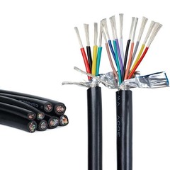 Flexible 2-25 Cores Multi Core 22/24/26AWG Shielded Wire Cable PVC Copper Tinned