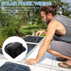 2 Pieces Double Solar-cable-entry-gland-housing Glands Waterproof