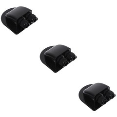Set of 3 Waterproof Cable Pass Through Double Solar-cable-entry Dual Hole