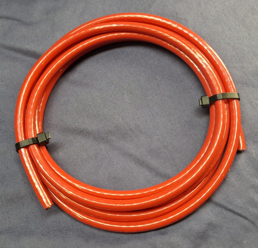 #6 AWG Copper THHN THWN-2 Building Wire 600V Red – 8′ length