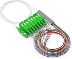 PLC Fiber Optical Splitter 1X16 SC Singlemode 0.9mm G657A Style: 1 into 16 out