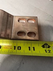 lot of 7 10″ busbar already bent and punched 4 oval holes each side see pictures