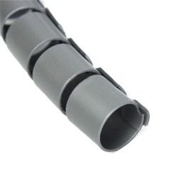 2m 10/22mm Cable Spiral Wrap Tidy Cord Wire Banding Storage Organizer Tool Black