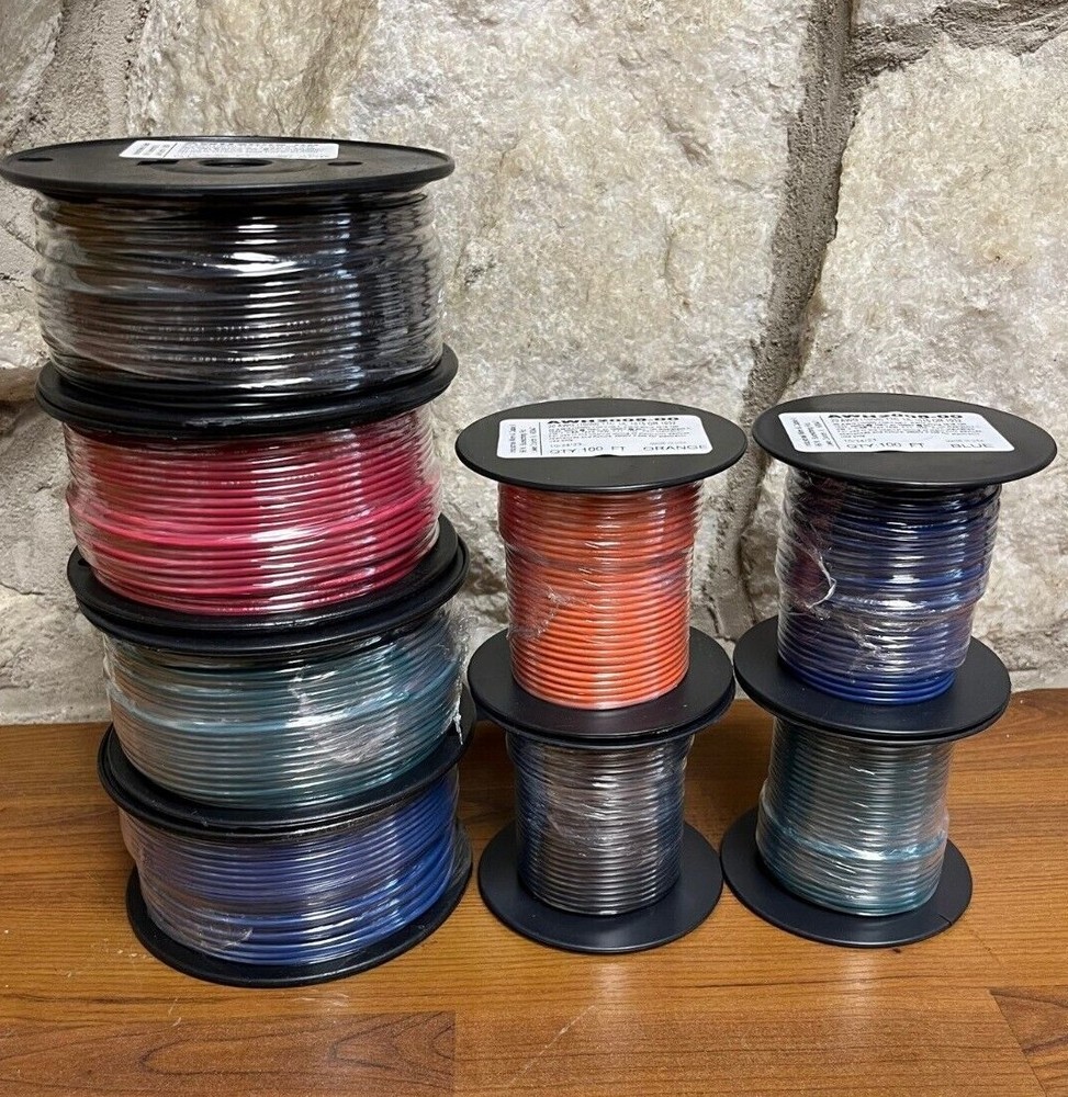 20 AWG (10/30) TOPCOAT UL 1015 OR 1032 in 100 or 250 FT BLK,GRN,BLU,RD, ORG