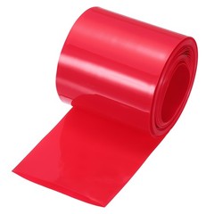 Battery Wrap 66mm Flat 18 ft PVC Heat Shrink Tube Wraps Red