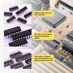 40Pcs Logic IC Assortment Kit 74HCxx 74LSxx Series Digital IC Chips for Projects