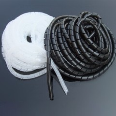 Spiral Cable Wire Wrap, Cord Covers Bundle Sleeve Hose Black/White 4mm-30mm
