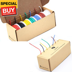 30 awg Silicone Electrical Wire Cable 7 Colors (65.6ft Each) 30Gauge Hookup Wire