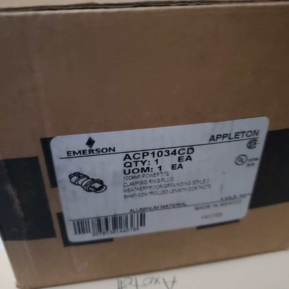 Emerson ACP1034CD / Appleton clamping ring plug