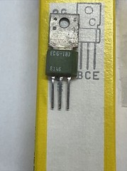 ECG187 ~ PNP Transistor ~ High Speed Switching ~ Replaces NTE187 ~ NOS