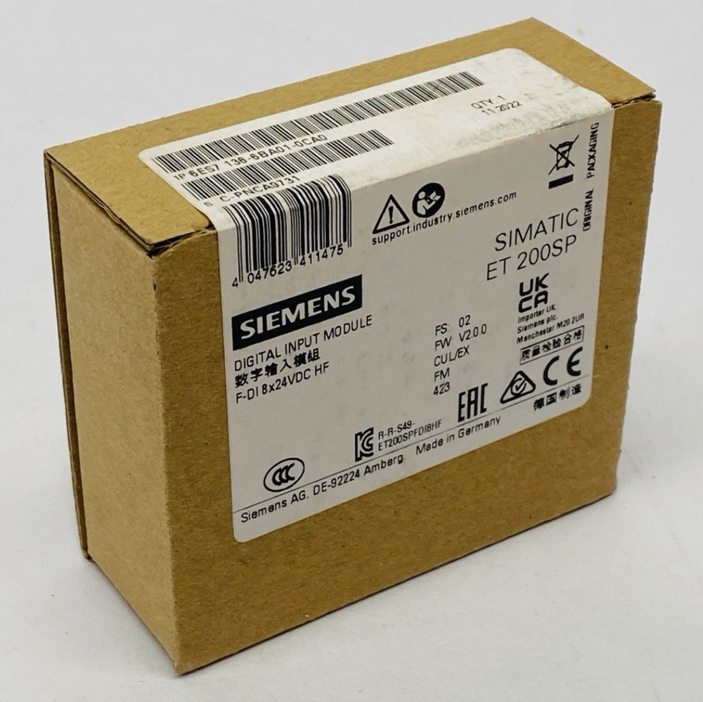 one for NEW in Box Siemens 6ES7136-6BA01-0CA0 6ES7 136-6BA01-0CA0 amk