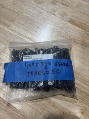 Weidmüller ¼” × 3½” Heat Shrink Tubing Black 50 pcs Bag Electrical Insulation