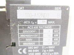 INDUSTRIAL SPARE PART 100-A12ND3 SER. B 110/120V NSNP
