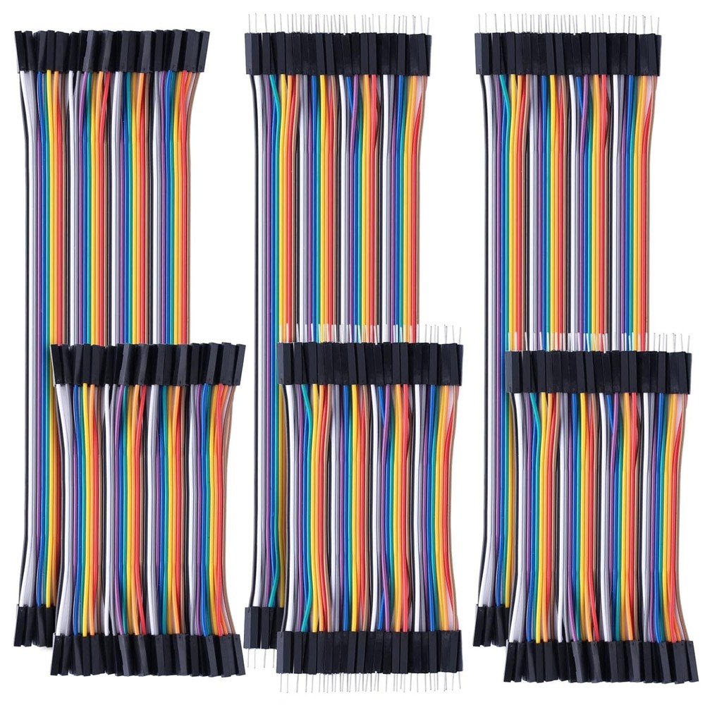10cm+20cm 240pcs Breadboard Jumper Wires Cable Kit, Male to Female, Female to…