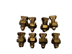 NOS LOT OF 8 Burndy 6 Run 14/6 AWG Copper Split Bolt Connector KS17