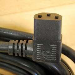 Monoprice 7686 PC(R)-14SJT-15 15FT 14AWG 90 Degree Black Power Cord – NEW
