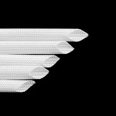 Φ1-50mm Silicon Fiber Glass Tube High Temperature Insulated Sleeving Black/White