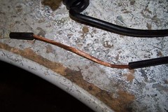NEW INSULATED BATTERY GROUND WIRE W/ MULLER GATOR CLIP 21A 50 AMP RATED 90″ LONG