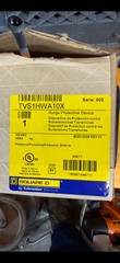 Square D TVS1HWA10X NEMA4 100kA 120/240V~ 1pH 3W Surge Protective Device