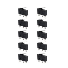 10 Pcs AC 300V 1NO 1NC Short Straight Hinge Lever Mini Micro Switch