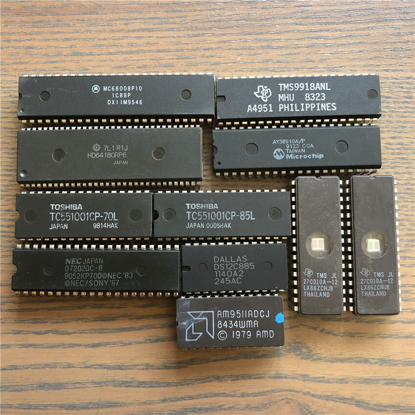 Homebrew 68008 & HD64180 IC Kit w/TMS9918,D72020 VDP YM2149 & SAA1099