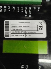 COOPER BUSSMANN TYPE S1 STRING MONITORING UNIT PVCBM-GR16 FAST SHIPPING