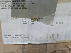 Westinghouse A201K4DA Size 4 Motor Contactor 135A NEMA 3-Pole Non-Reversing A200