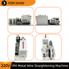 Electric Metal Wire Straightener 220V Single Phase 18 Wheels for 6-10mm Wire
