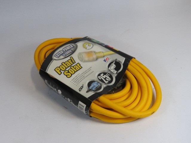Coleman Cable Inc 172-49-R2 14 Gauge Extension Cable 25′ Long 15A 125V ! NEW !