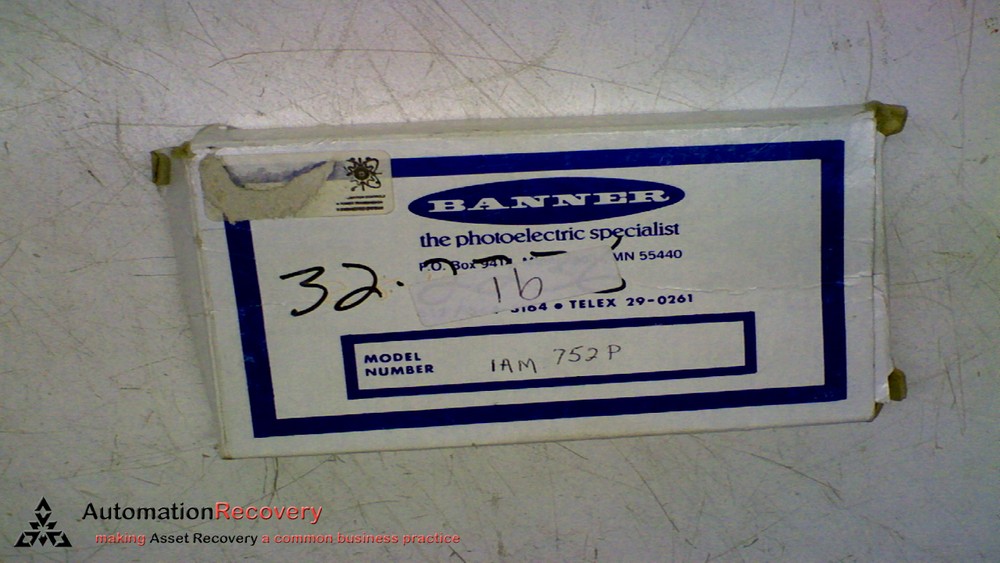 BANNER IAM752P FIBER OPTIC LIGHT GUIDE CABLE 2FT LONG, NEW #204966