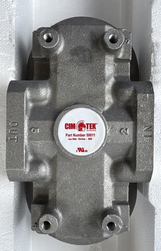 Cim-Tek 50011 Aluminum Double Adapter for 800 Series Filters, 2” NPT, Made in US
