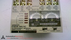 OMRON E4DA-WL1C ULTRASONIC SENSOR AMPLIFIER 12-24VDC, NEW #148698