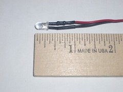 MPJ 37328LA 12VDC 5mm LED WHITE GRAIN OF WHEAT METER PANEL LIGHT LAMP 2PC