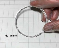 99.99% High Pure Platinum Metal Wire Pt Diameter 0.3/0.5/0.6/0.7/0.8/1mm,L=10mm