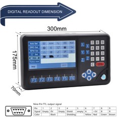 Ditron 3pcs DRO 1um Magnetic Scale 3 Axis Digital Readout Mill Milling Machine