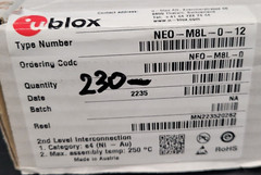 (1 PC) NEO-M8L-0 U-BLOX RF RCVR GNSS/GPS 1.575GHZ 24LCC