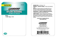 Jandorf 61430 Nylon 1-3/8 in. Trade Bushing 1 ID x 1.49 OD x 0.45 Thick in.