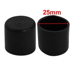 25mm Inner Diameter Chair Leg Floor Protectors Table Feet Tips Covers Caps 8pcs