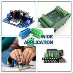 72PCS 5mm Pitch PCB Mount Screw Terminal Block Connector 2Pin 3Pin 4Pin Blue