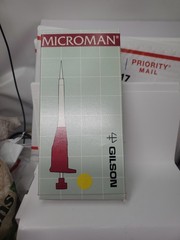 Gilson Microman M25 Positive Displacement Pipette 3-25µL w/ Capillary Pistons