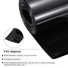 Battery Wrap 90mm Flat 33 ft PVC Heat Shrink Tube Wraps Black