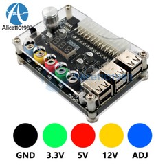 24Pin ATX Power Supply Breakout Board Adapter Connector Adjustable Voltage