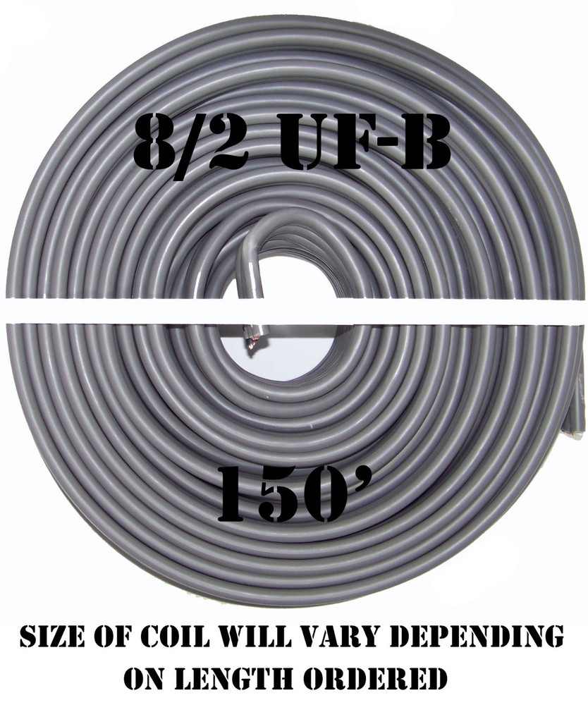 8/2 UF-B x 150′ Southwire Underground Feeder Cable
