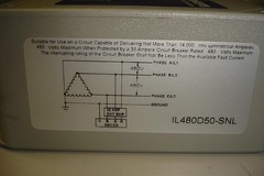 Control Concepts IL480D50-SNL IsLaGuard Surge Filter