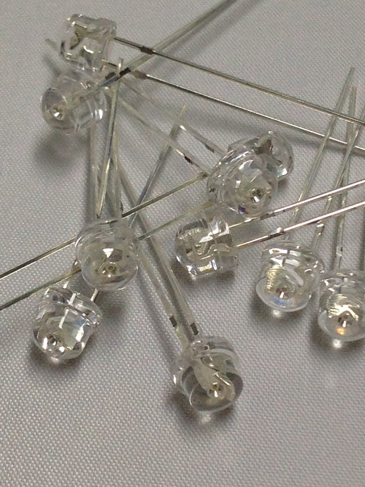LED HAT SHAPE 5mm CLEAR AMBER 1.8V – 2.4V 10pcs