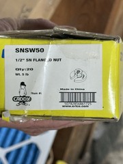 20 Pack Caddy SNSW50 1/2 SN Flanged Nut