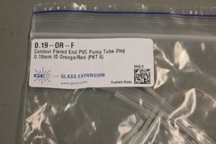 NEW LOT OF 6 GLASS EXPENSION 0907916 CONTOURED FLARED PVC TUBE 0.19-OR-F