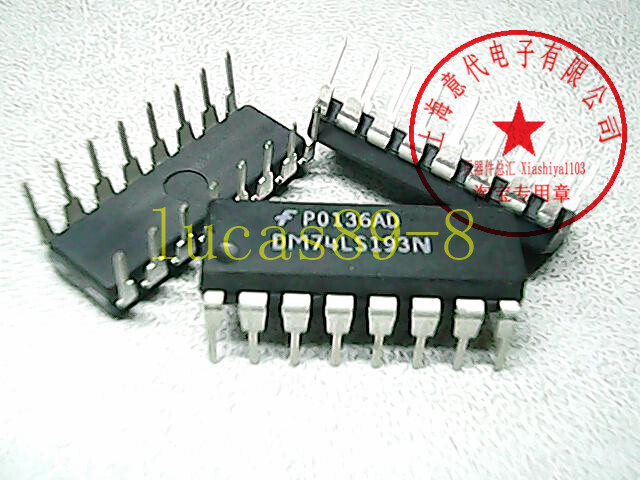 NEW 1PCS Manu:FAIRCHILD Encapsulation:DIP-16,Synchronous 4-Bit Binary DM74LS193N