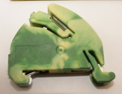 25 PIECE WAGO 812-141 GROUND (EARTH) BUSBAR CARRIER (GREEN/YELLOW)